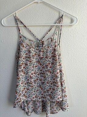 mine Floral Crisscross Strappy Cami - Pink Multi